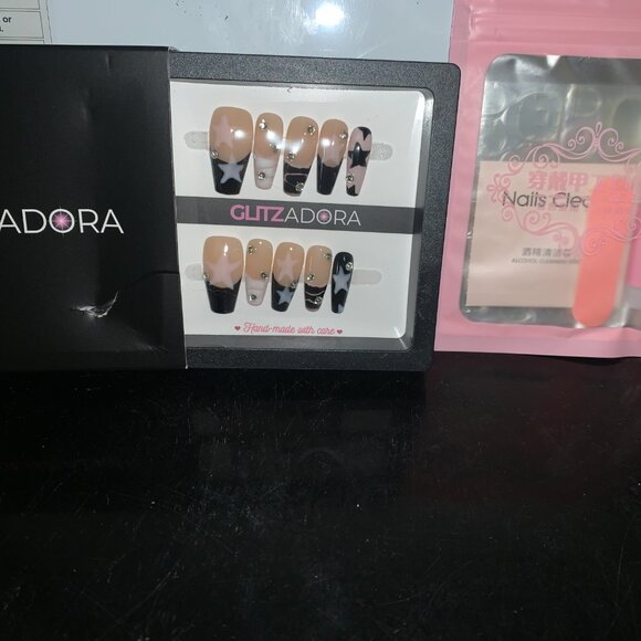 GlitzAdora (2) Nails Black Pink Star & Stellar Silhouette - Picture 10 of 12